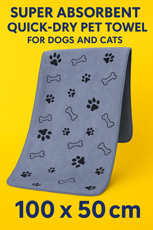 Microfibre Pet Towel - Paw & Co
