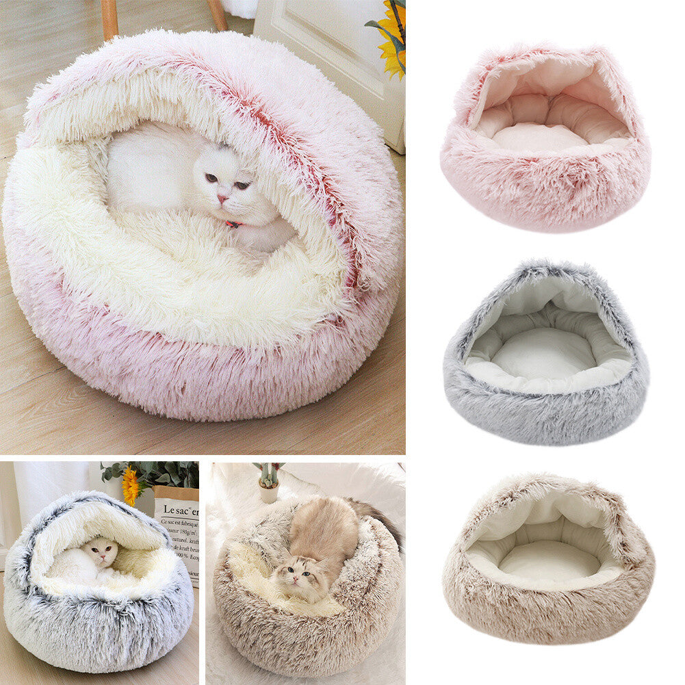 Plush Cave Bed - Paw & Co