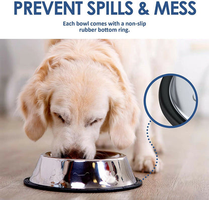 Stainless Bowls (Pair) - Paw & Co