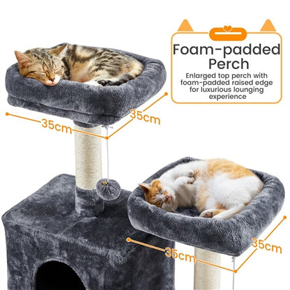 Tall Grey Cat Tree - Paw & Co
