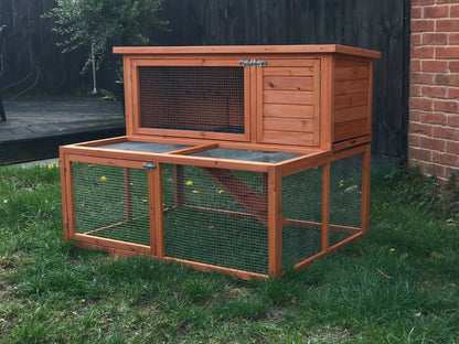 Two-Tier Hutch and Run - Paw & Co